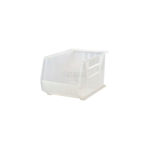 Quantum Storage Systems Hang & Stack Storage Bin, Plastic, Clear, 4 PK QUS255CL - main